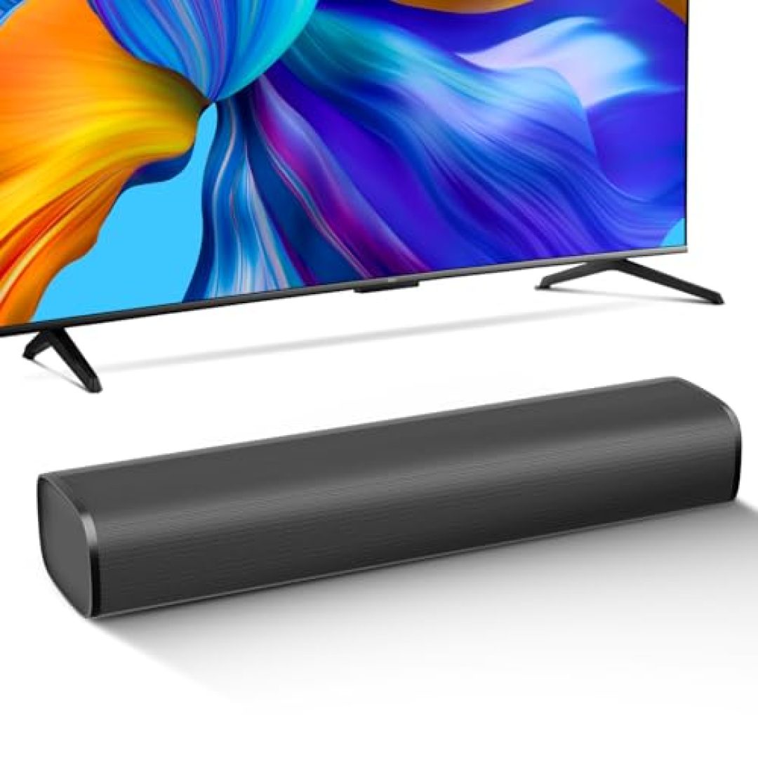 MZEIBO Sound Bar for Smart TV, Bluetooth Soundbar for TV, 50 Watts Mini Sound Bar with ARC/Optical/AUX, Surround Sound System for TV/PC/Gaming/Projectors
