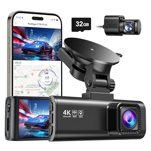 REDTIGER Dash Cam Front Rear